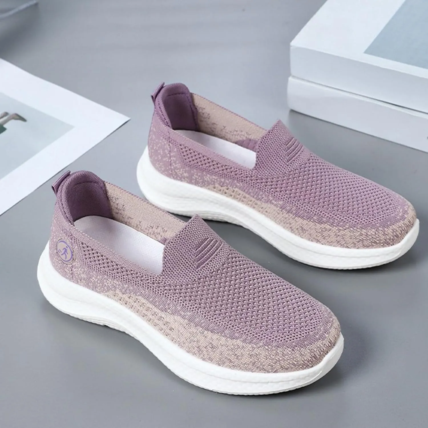 Women's Walking Shoes Slip On Running Sneakers Summer Casual Gym Workout Tennis Comfortable Casual Sports Shoes