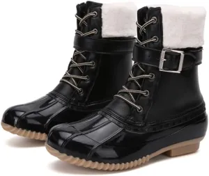 Women's winter velvet warm waterproof rain boots snow boots